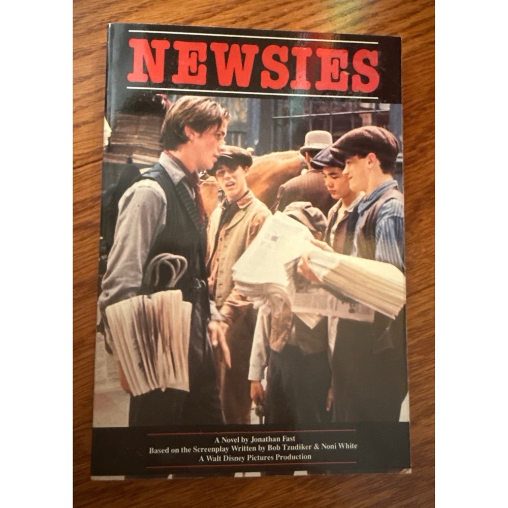 NEWSIES Jonathan Fast Movie Novelization Walt Disney (1992) 1st Printing Scarce! - Picture 1 of 16